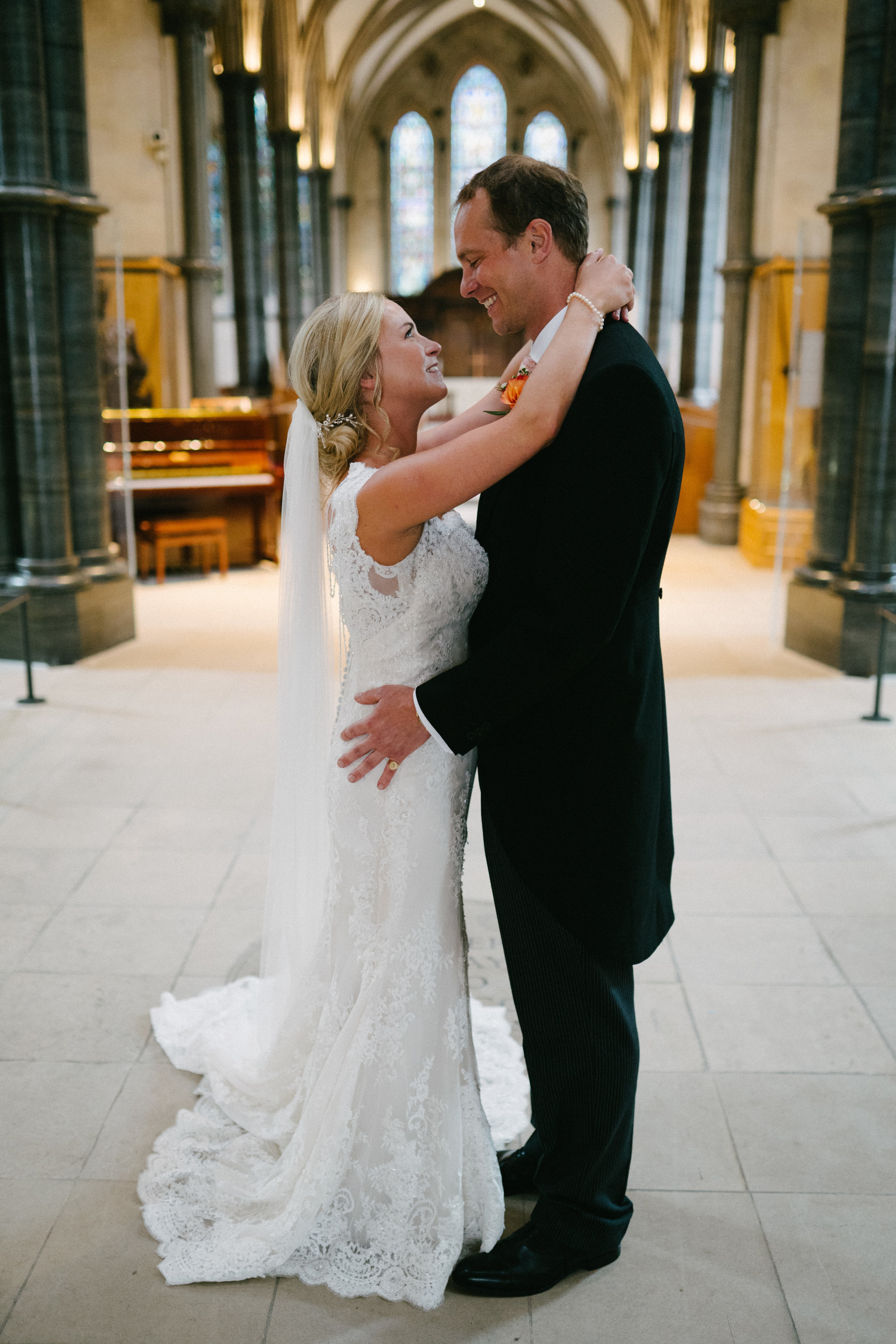 Wedding couple at Middle Temple